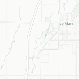 Map of pickleball courts in Le Mars