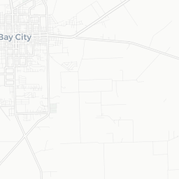 Map of pickleball courts in Bay City