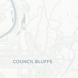 Map of pickleball courts in Council Bluffs