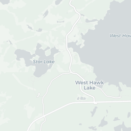 Map of pickleball courts in West Hawk Lake