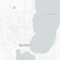 Map of pickleball courts in Bemidji