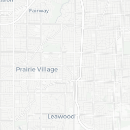 Map of pickleball courts in Prairie Village