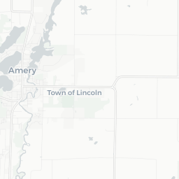 Map of pickleball courts in Amery